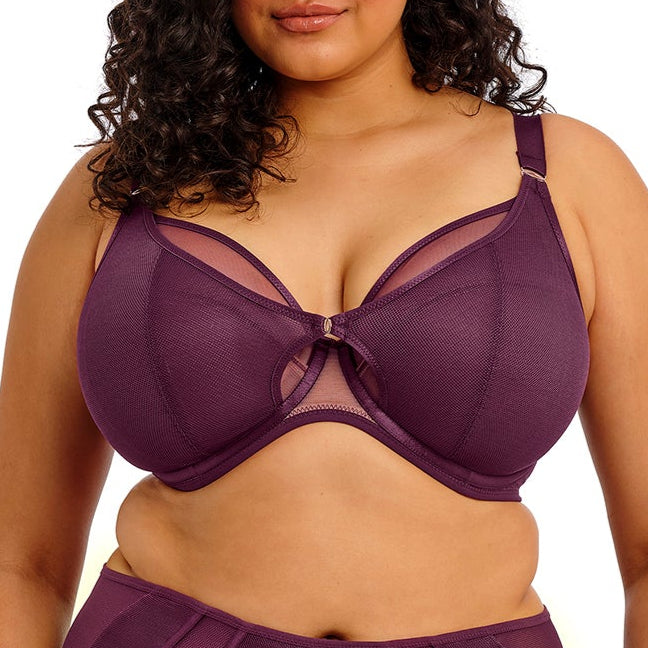 Kintai Full Support Plunge Bra | Blackberry