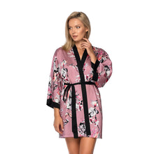 Load image into Gallery viewer, Lydia Oragami Short Satin Robe
