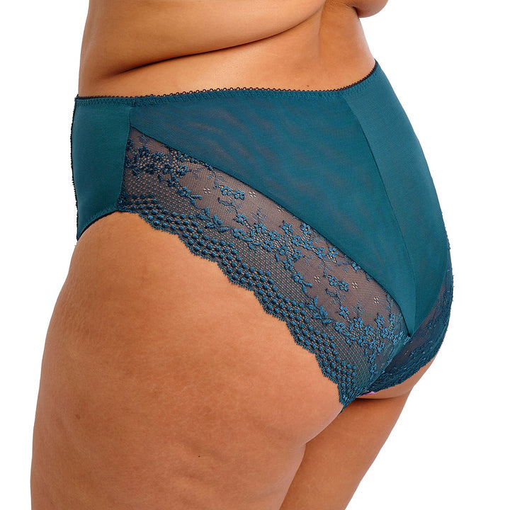 Lucie French Cut Brief | Teal Floral