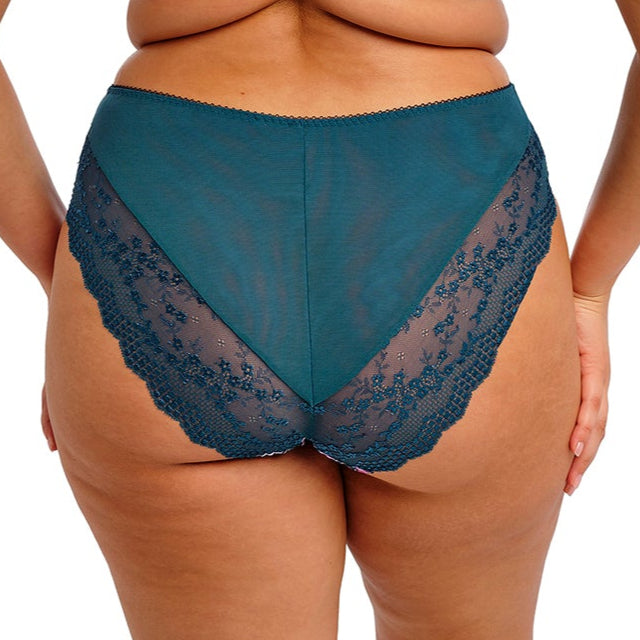 Lucie French Cut Brief | Teal Floral