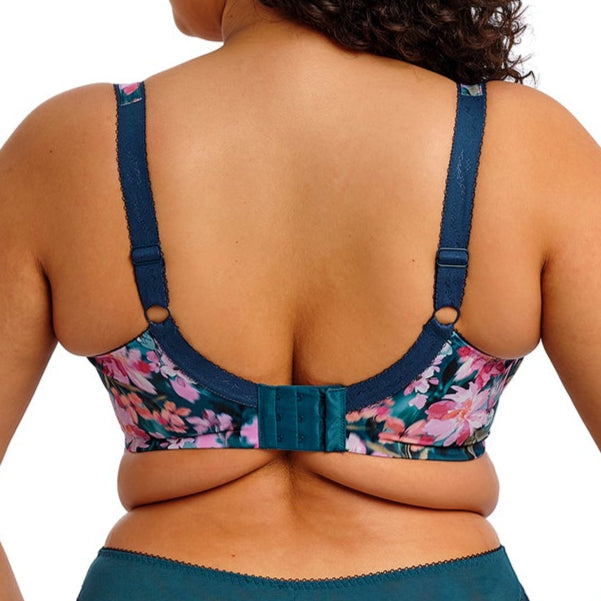Lucie Plunge Bra | Teal Floral