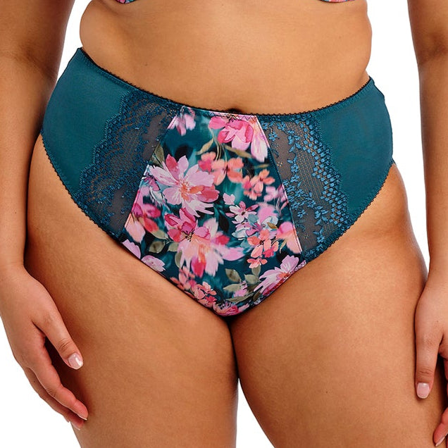 Lucie French Cut Brief | Teal Floral