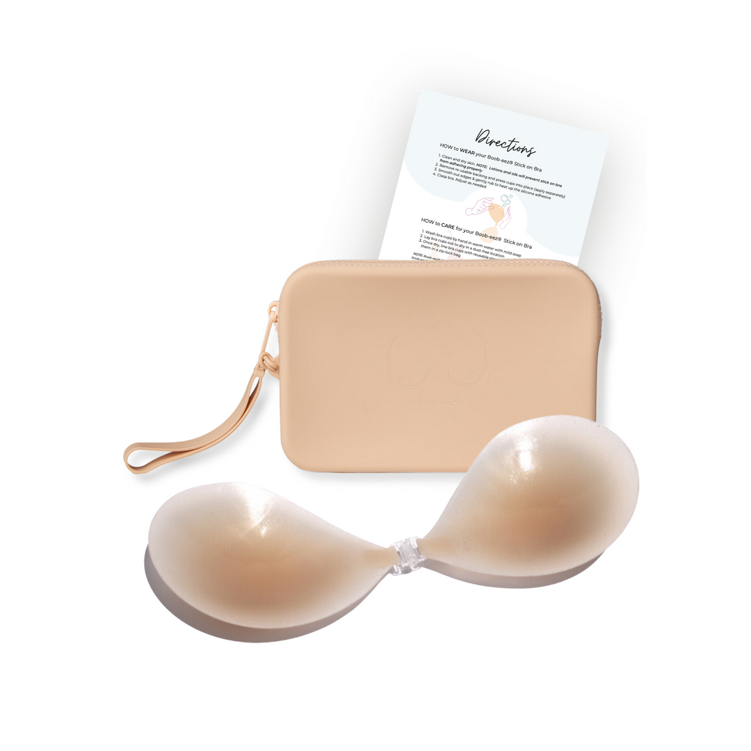 Match Maker | Silicone Travel Case + x1  Silicone Stick-On Bra by Boob-eez®