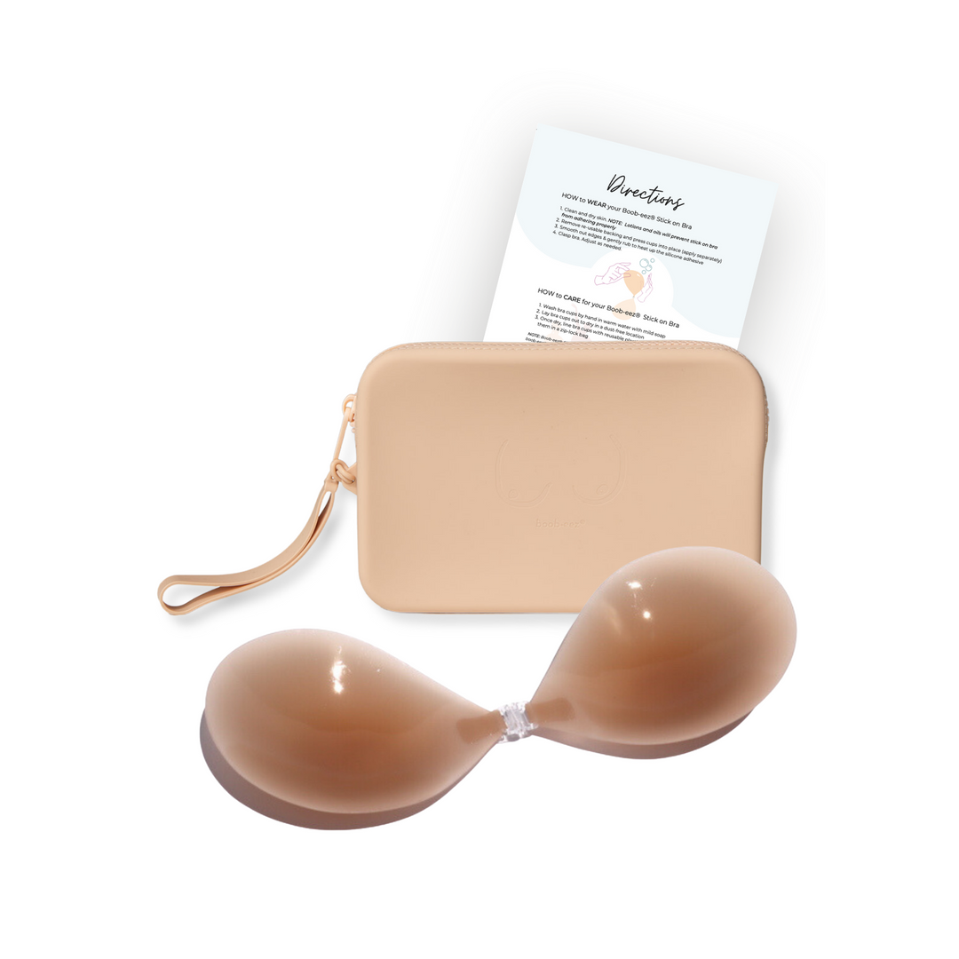 Match Maker | Silicone Travel Case + x1  Silicone Stick-On Bra by Boob-eez®