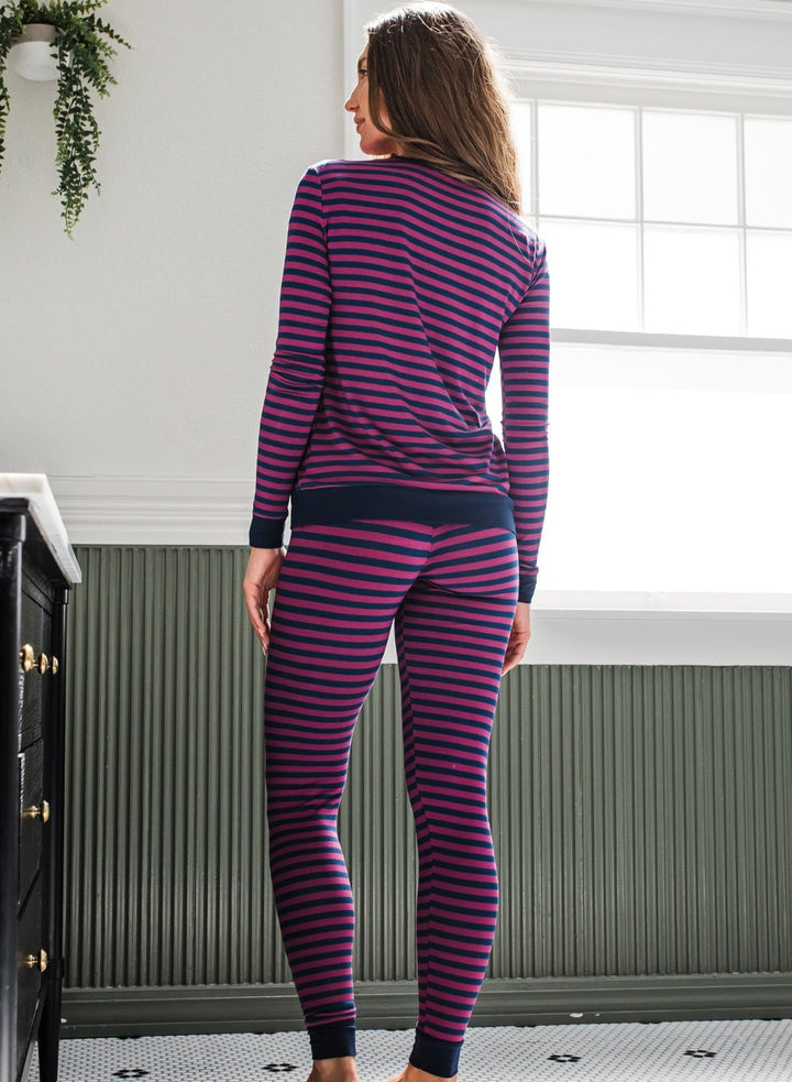 Lola Striped Bamboo Pajama Set