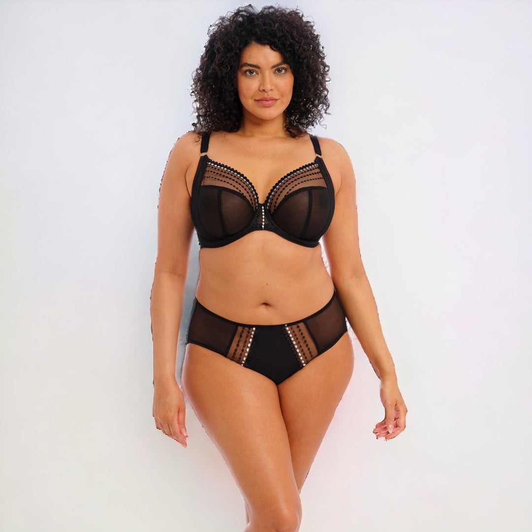 Matilda Full Support Plunge Bra | Black