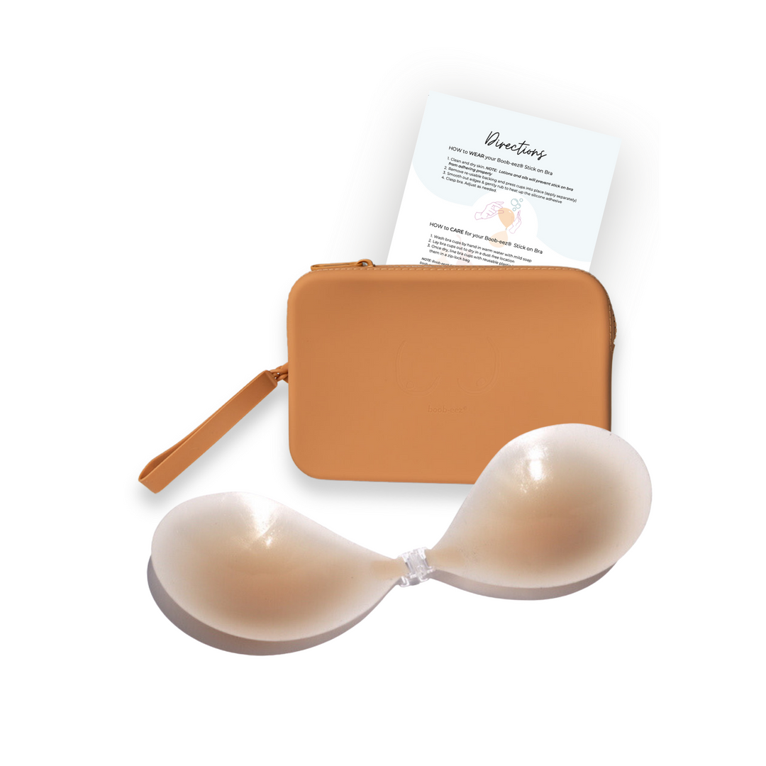 Match Maker | Silicone Travel Case + x1  Silicone Stick-On Bra by Boob-eez®