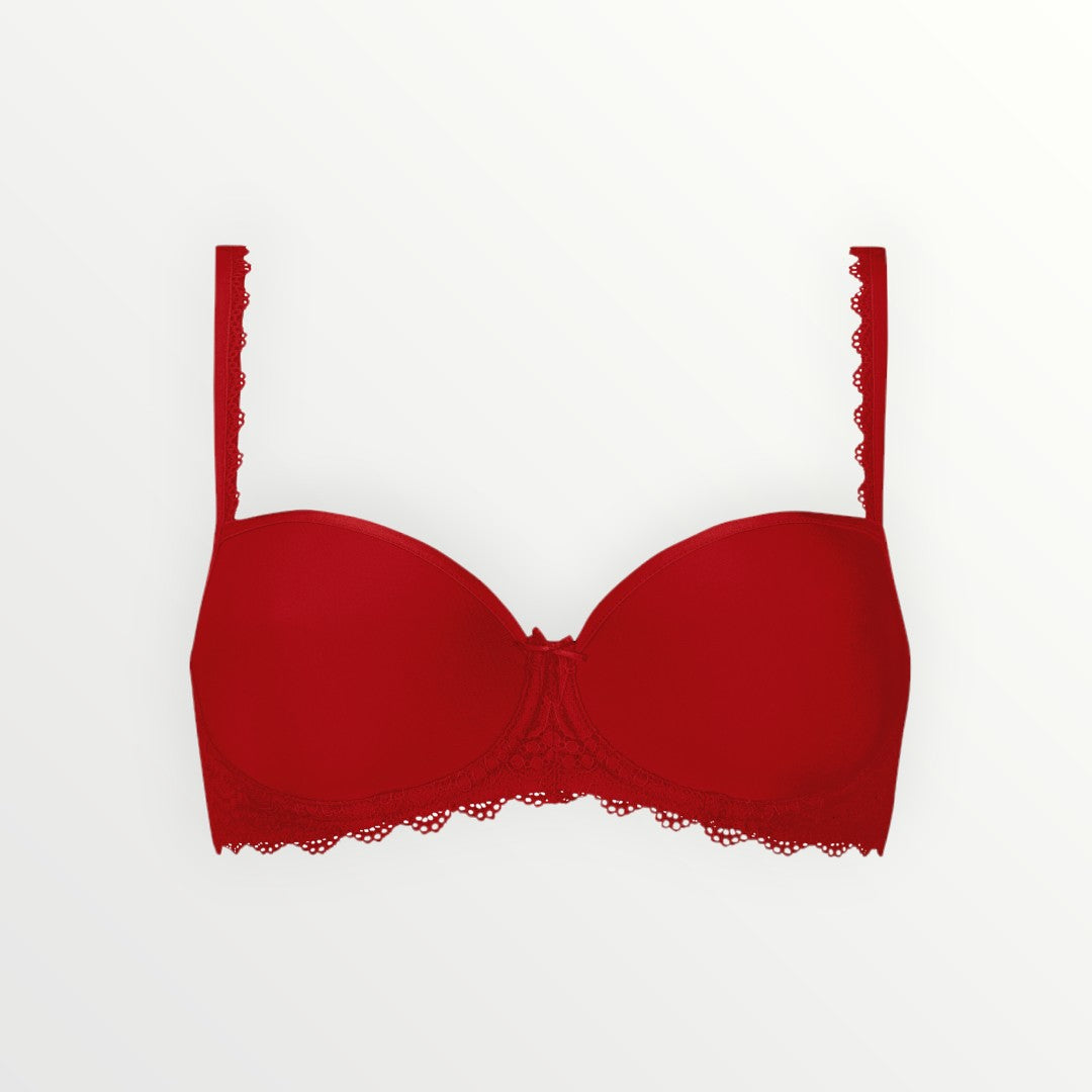 Mey Amorous Demi Spacer Bra in Ruby Red