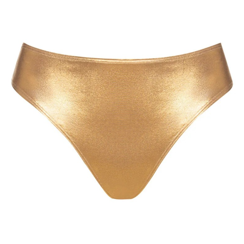 Mey Poetry Luxe Gold Bralette & Thong set