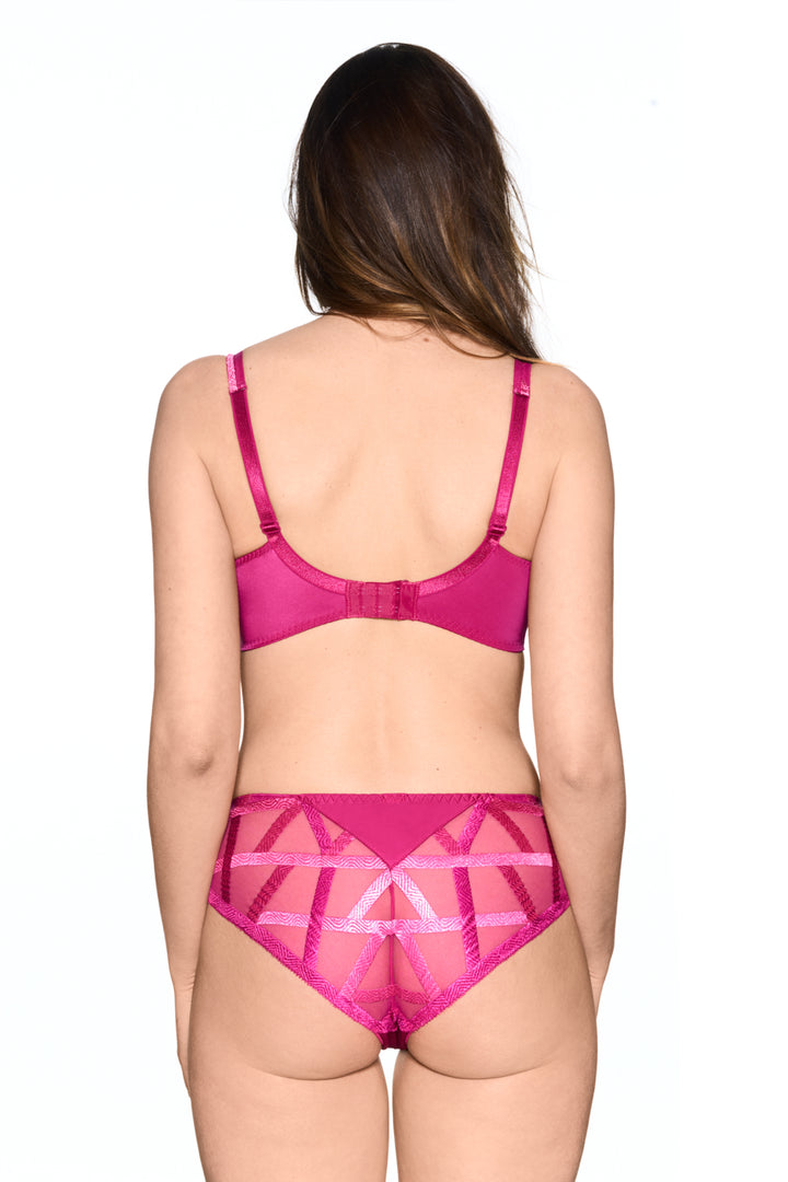 Serie Triangle Plunge Bra | Fuchsia