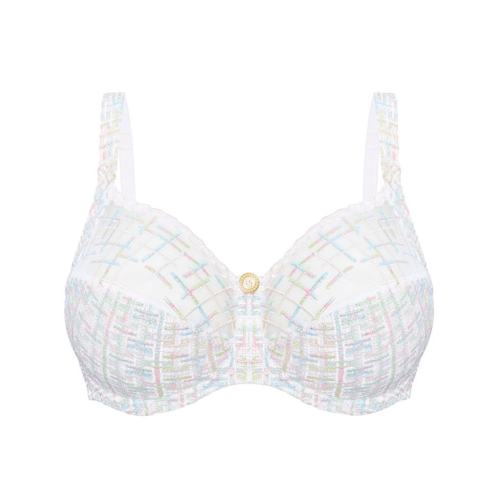 Louisa Bracq Large bust full cup tweed inspired bra product on white background