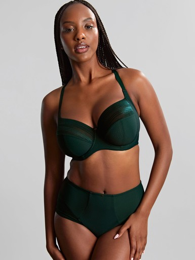 Serene High Waist Brief | Dark Green