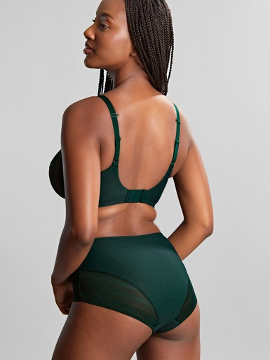 Serene High Waist Brief | Dark Green