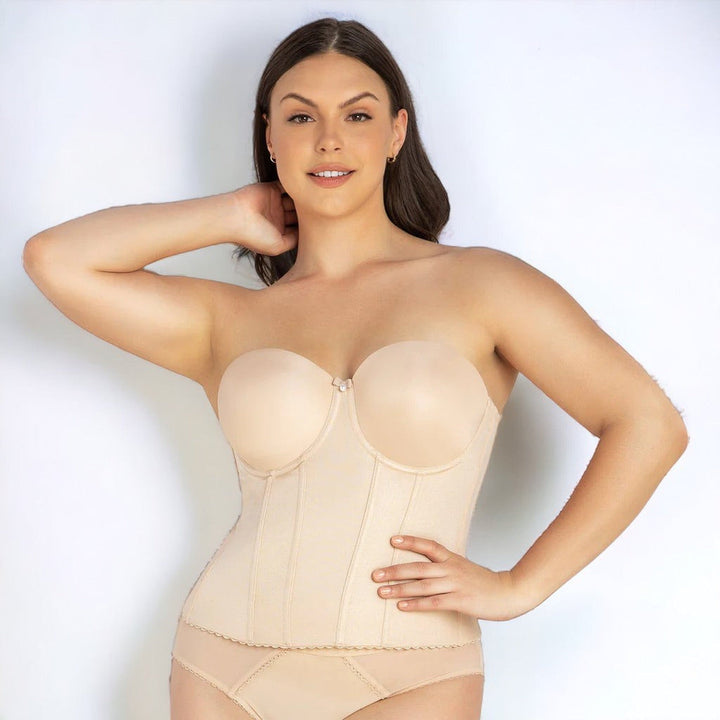 Parfait Elissa Long Line Strapless Bra in Bare