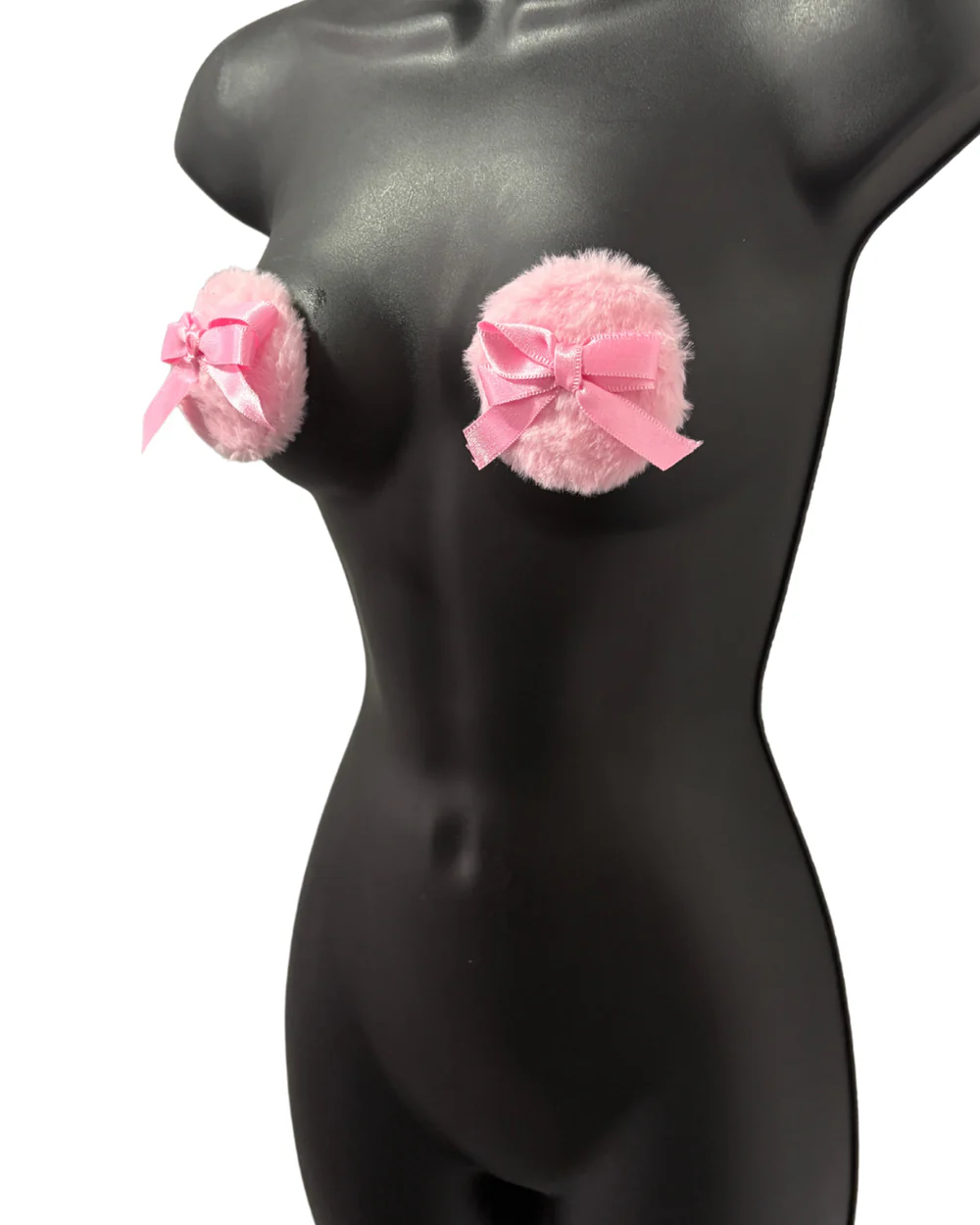 Luxury burlesque pin up pink powder puff pasties