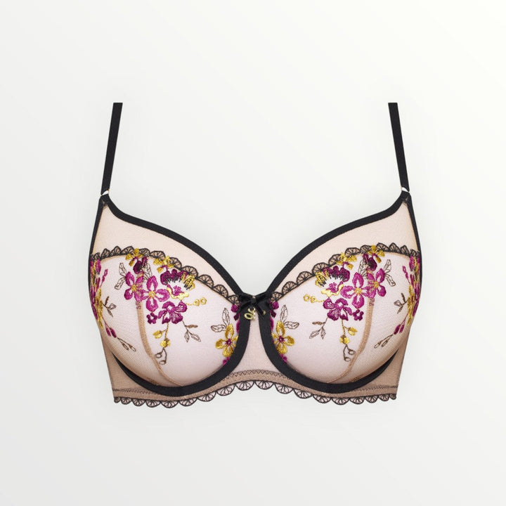 Ramona High Apex Bra | Black Garden