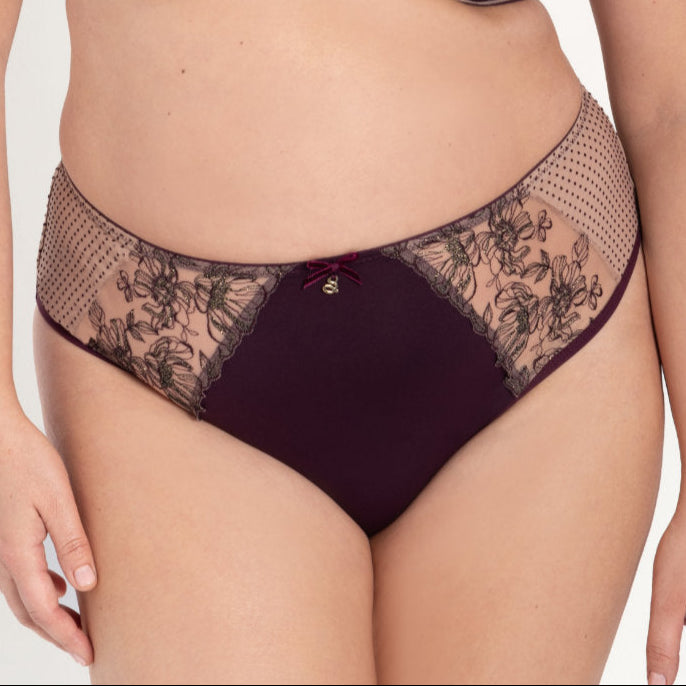 Silvia Midi Brief | Aubergine
