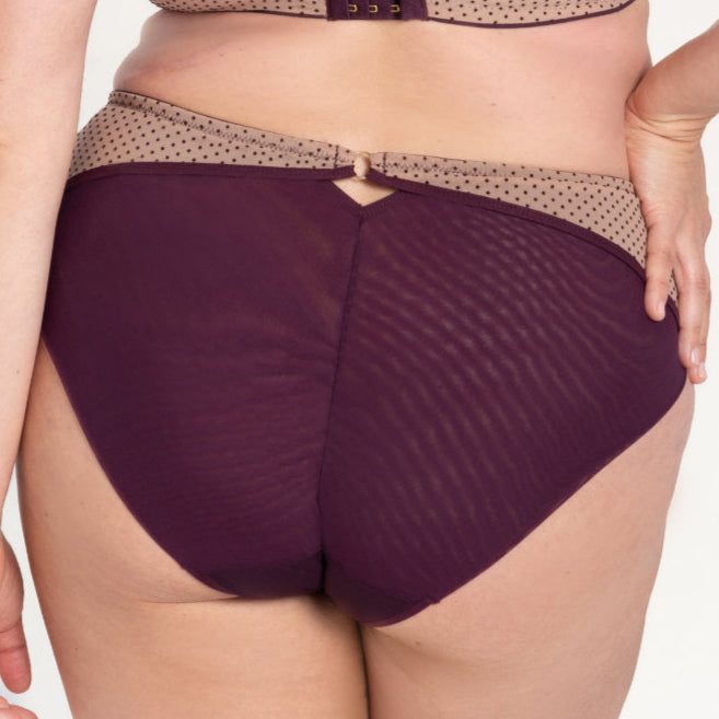 Silvia Midi Brief | Aubergine