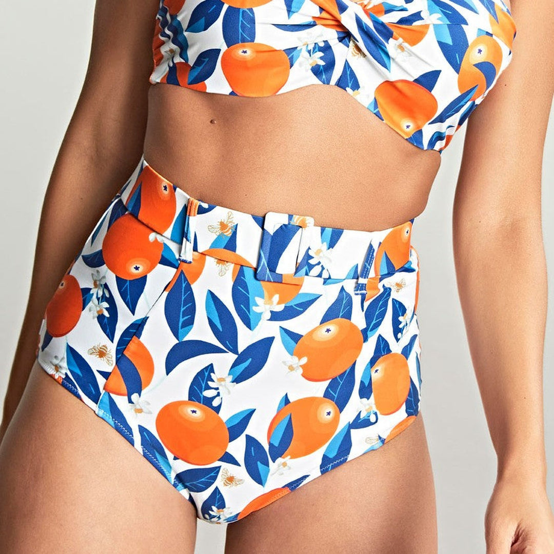 High Waist Belted Bikini Bottom | Sicily