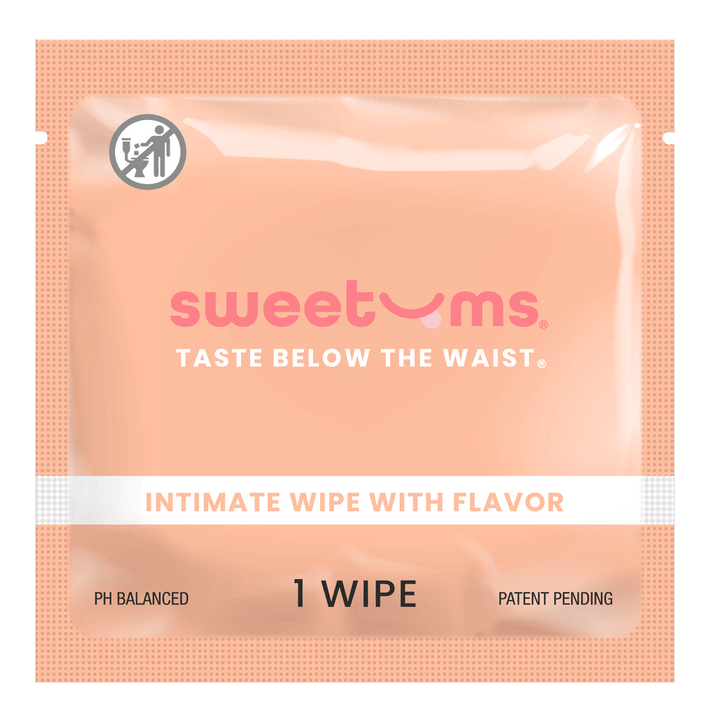 Sweetums Mango Flavored Intimate Wipe, PH Balanced, Single Pack