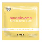 Sweetums Wipes Pi�a Colada Flavored Intimate Wipe, PH Balanced, Single Pack