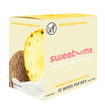 Sweetums Wipes Pi�a Colada Flavored Intimate Wipes, 10 Count Box