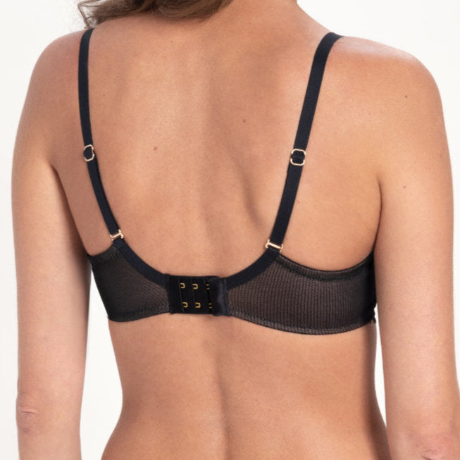 Tamala Half Cup Soft Longline | Black