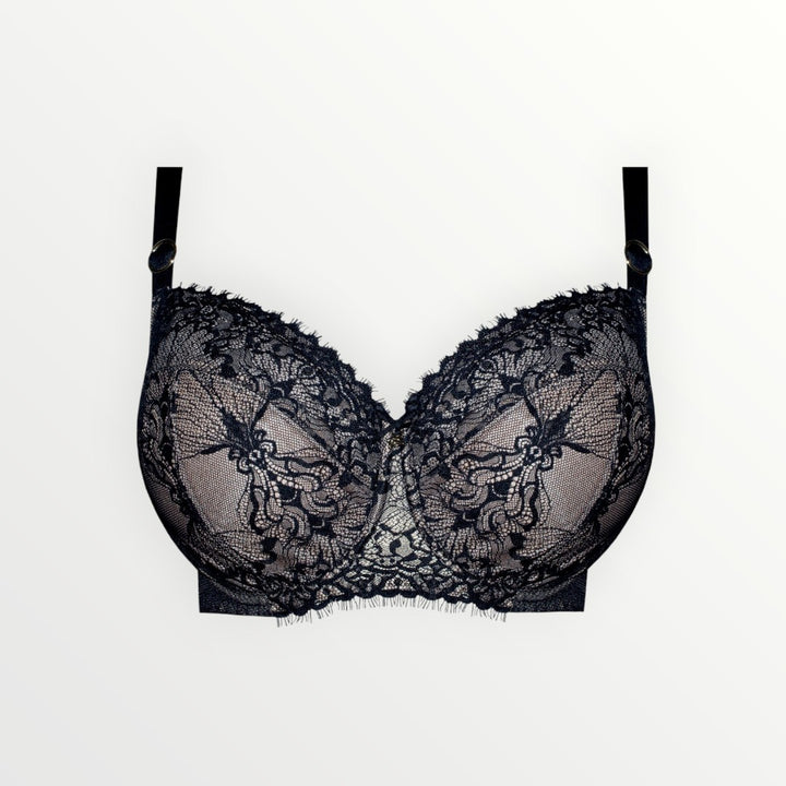 full cup, sexy, black, lace, plus, polish, classic, eyelash lace