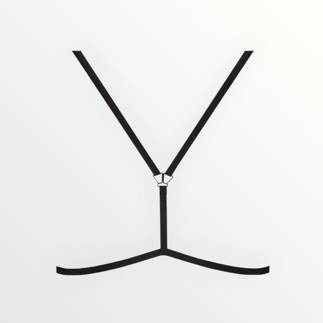 harness, black, strappy, sexy, polish