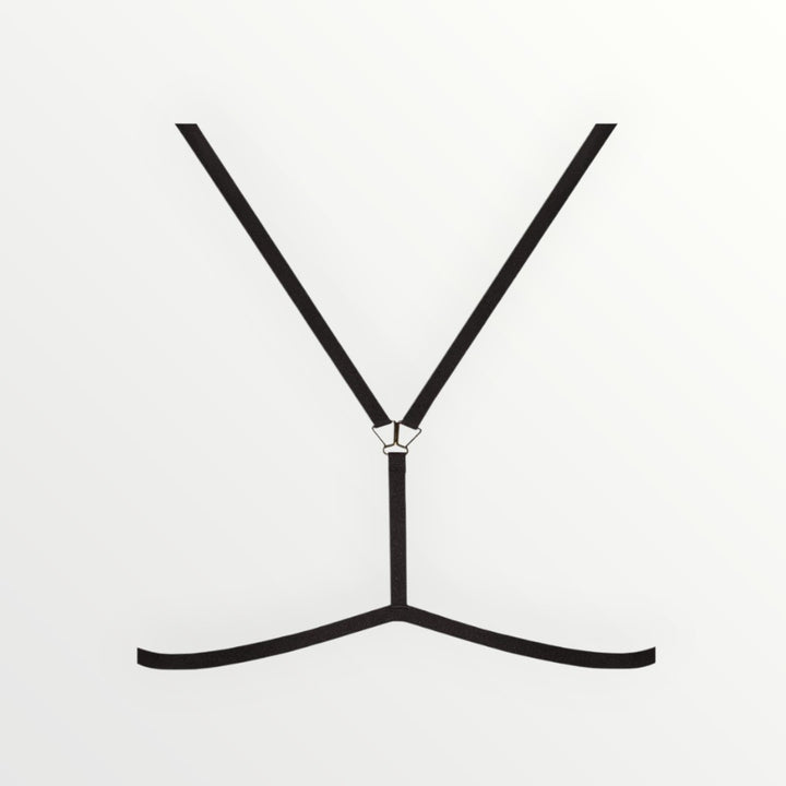 harness, black, strappy, sexy, polish