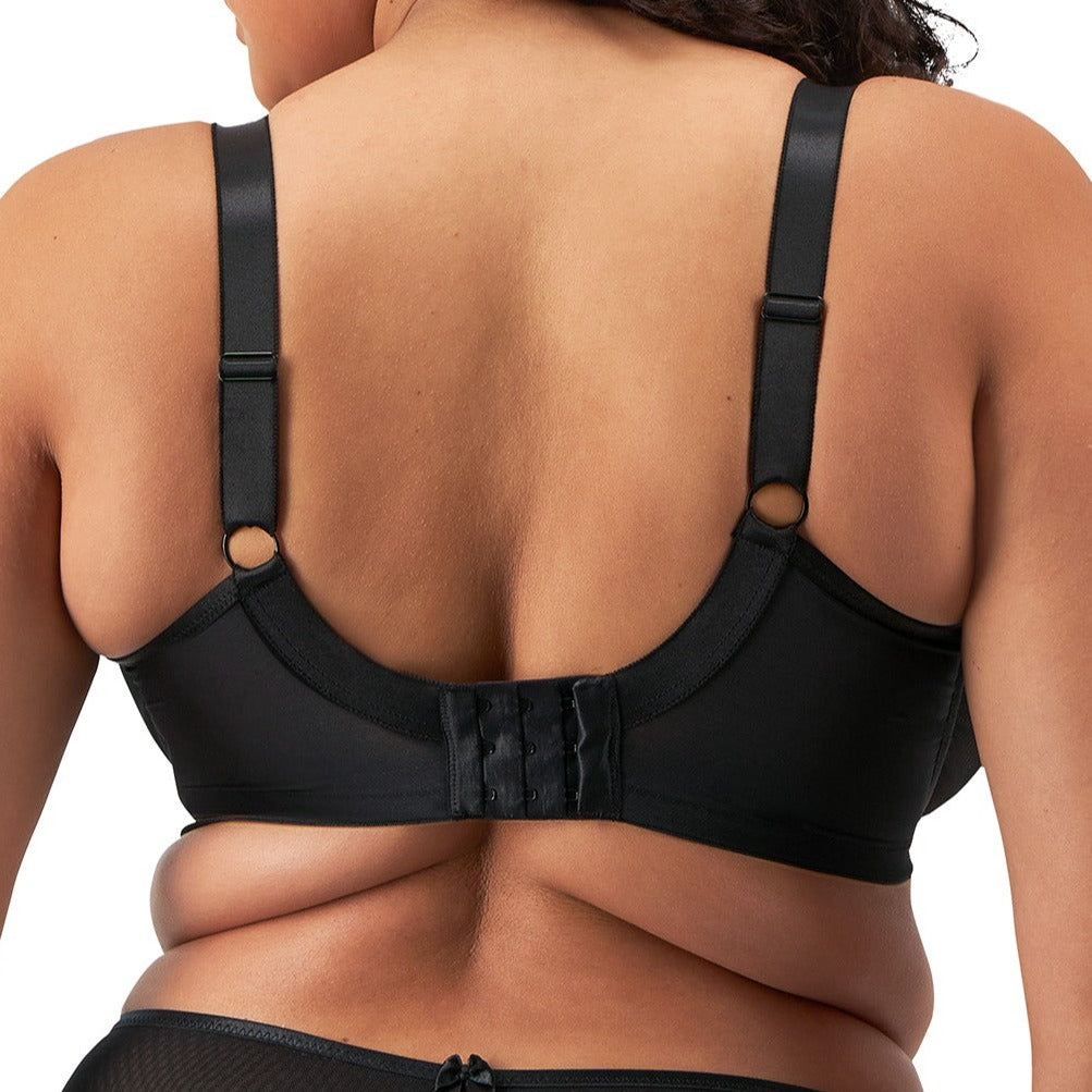 Teagan Full Support Plunge Bra | Black Almond