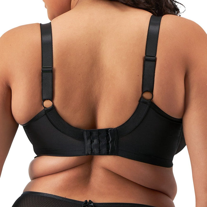 Teagan Full Support Plunge Bra | Black Almond