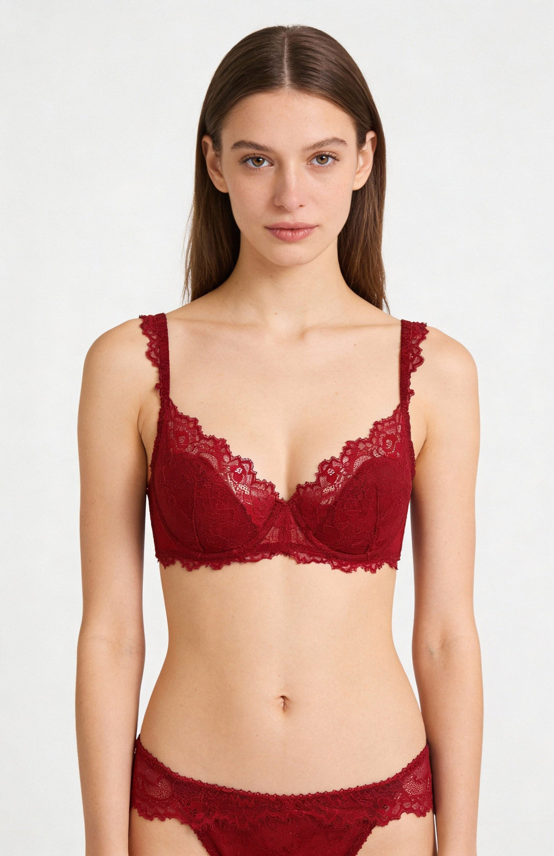 Ruby Red Stretch Lace Panty