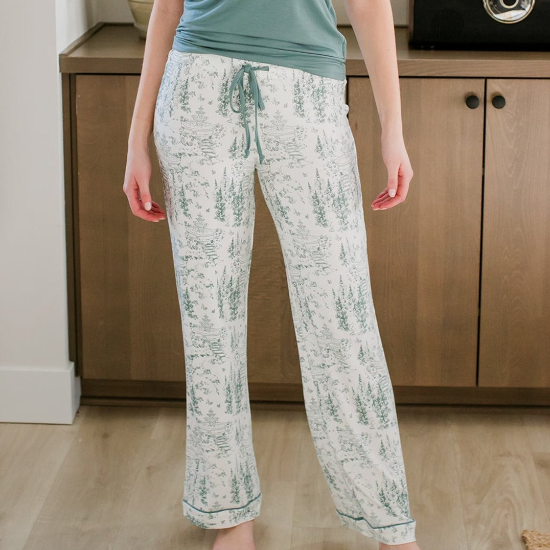 Gillian Piped Bamboo Pajama Pant