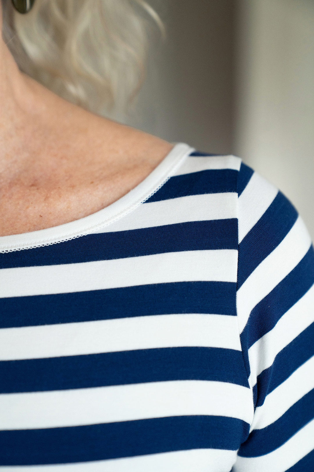 Kai Boatneck 3/4 Sleeve Relaxed Fit Bamboo Tee Shirt