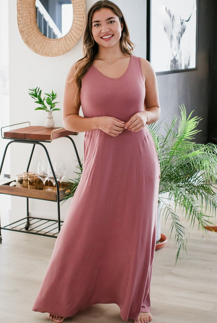 Kinsley Sleeveless Bamboo Maxi Dress