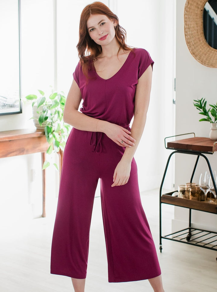 Kiova V-Neck Bamboo Jumpsuit