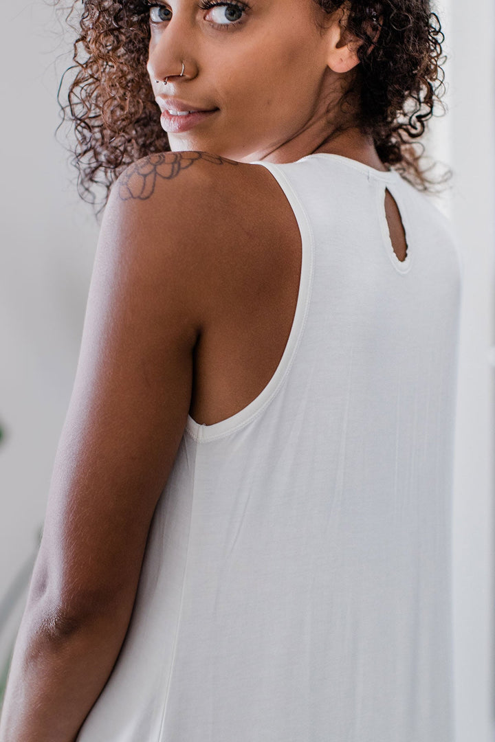 Delia Gathered Tank Bamboo Nightgown