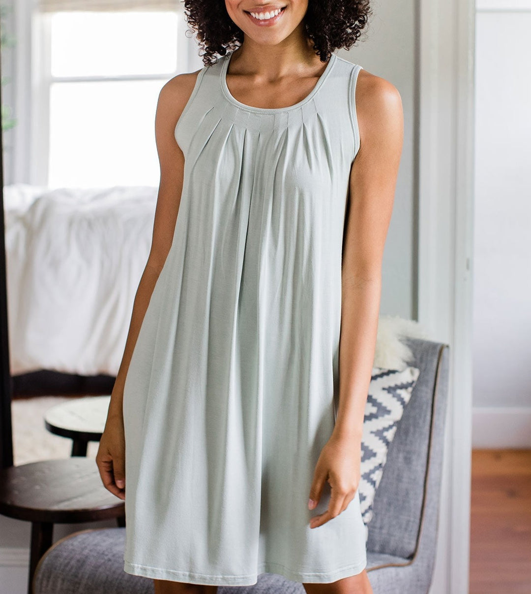 Delia Gathered Tank Bamboo Nightgown