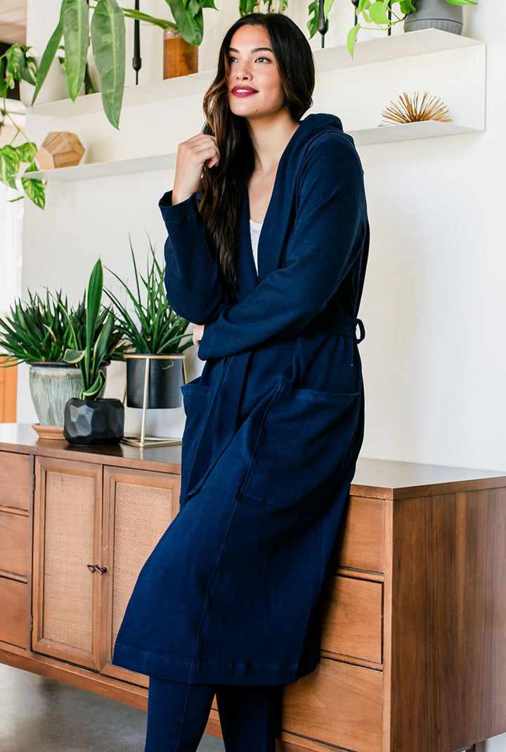 Elliot Bamboo & Organic Cotton Sweatshirt Hooded Robe