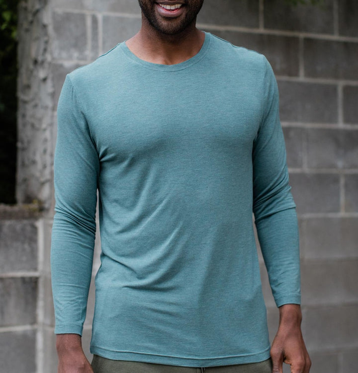 Men's Jonah Long Sleeve Bamboo Crew Tee Shirt