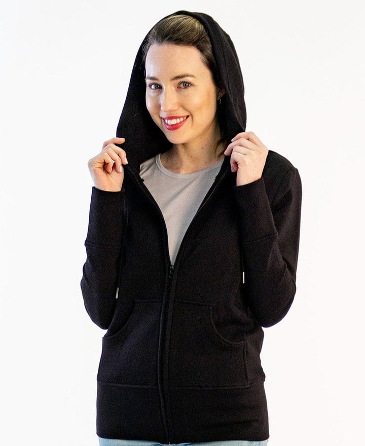 Scarlet Zip-Up Bamboo & Organic Cotton Hooded Jacket Sweatshirt