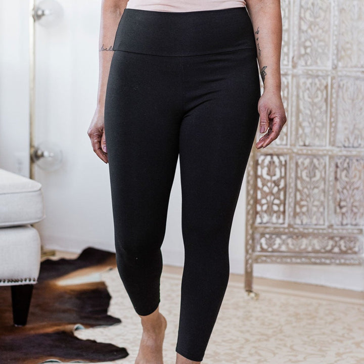 Sydney Ultra-Stretch High-Waisted Bamboo & Organic Cotton Cropped Legging