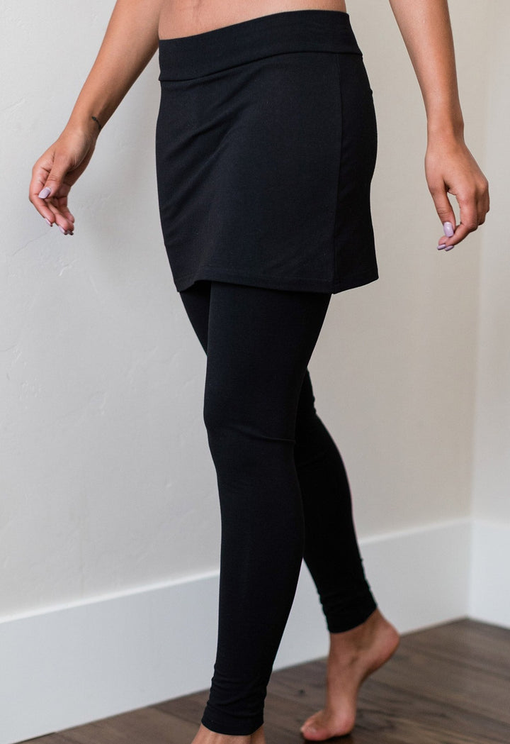 Taylor Ultra-Stretch Bamboo & Organic Cotton Skirt Legging