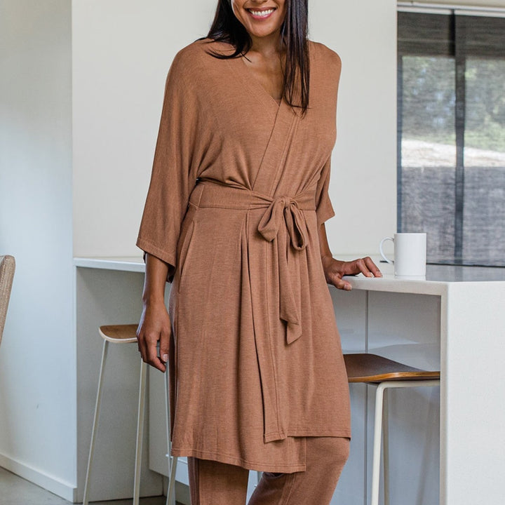 Kendra Kimono Bamboo Sweater Robe