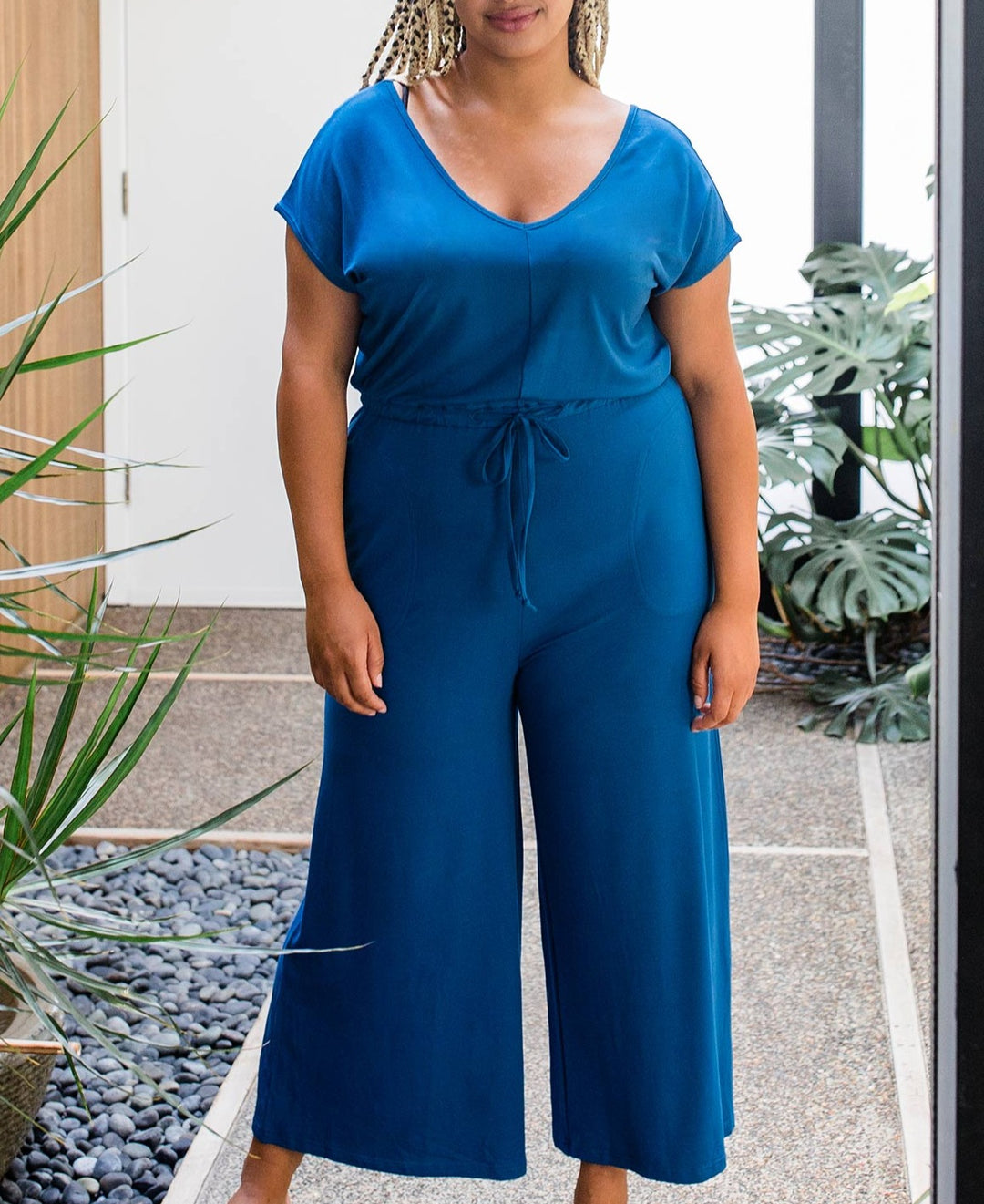 Kiova V-Neck Bamboo Jumpsuit