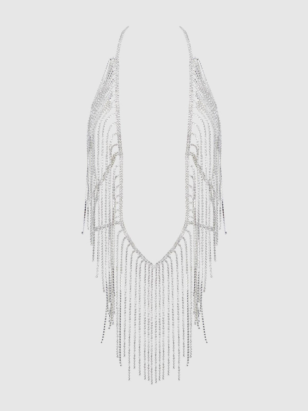 Rhinestone bodysuit against a plain background