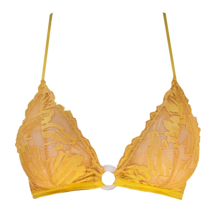 Atlantis Sun Coral Lace and Mother of Pearl Ring Bralette