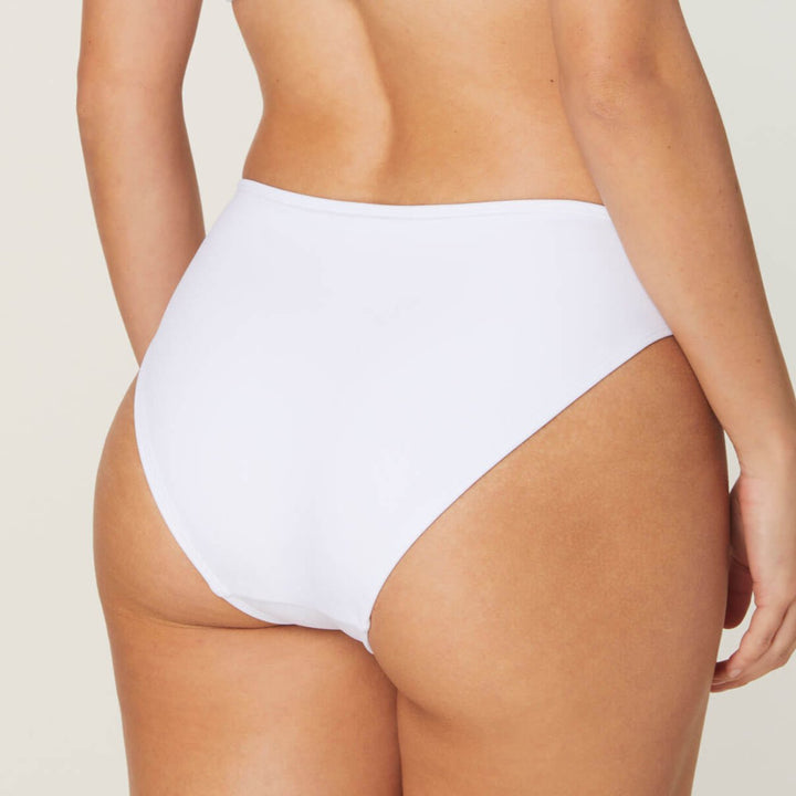 The Bikini Bottom - Eco Nylon - White