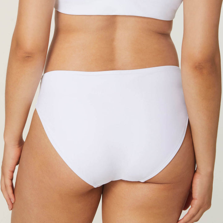 The Bikini Bottom - Eco Nylon - White